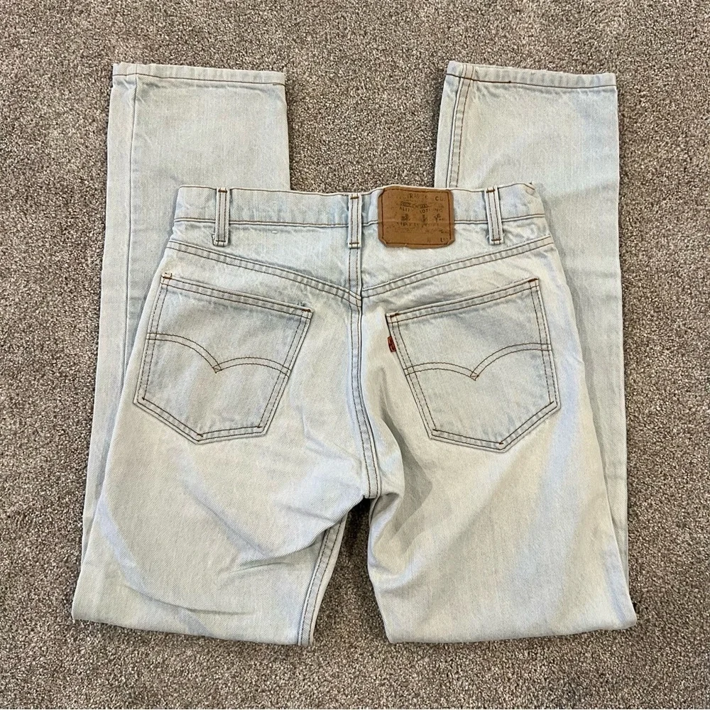 VTG Levi's Blue Jeans Mens 31x32 Orange Tab Vintage Light Wash USA Vintage Levi